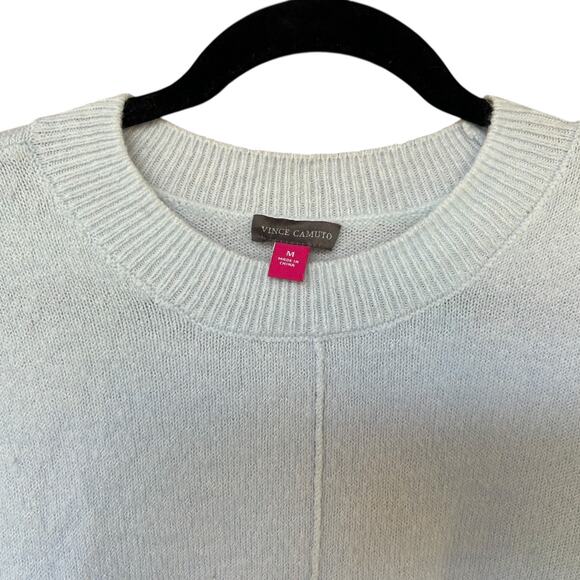 Vince Camuto Women's Light Blue Crewneck Pullover Sweater Size Medium - Picture 3 of 4